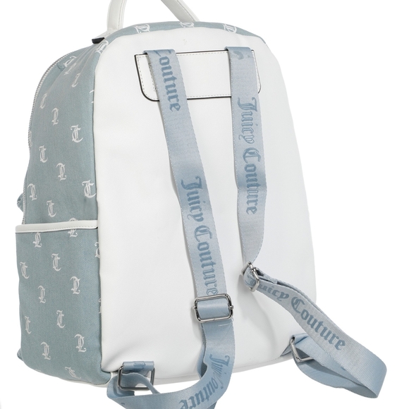 Juicy Couture Denim Backpack with Logo Print - Picture 2 of 8